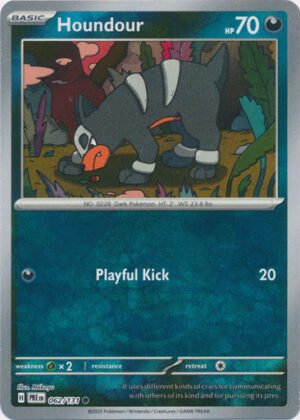 SV Prismatic Evolutions 062/131 Houndour (POKE BALL Pattern Holo)