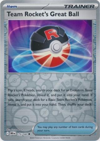 SV Destined Rivals 175/182 Team Rocket’s Great Ball (Reverse Holo)
