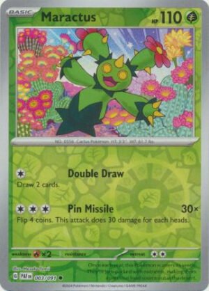 SV Paldean Fates 003/091 Maractus (Reverse Holo)