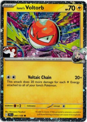 SV Journey Together 047/159 Iono's Voltorb (Prize Pack League Promo Cosmo Holo)