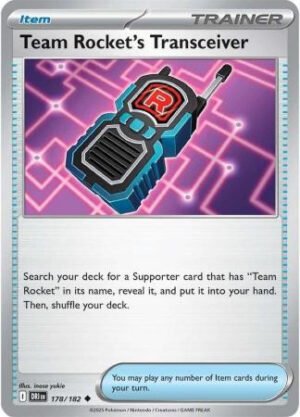 SV Destined Rivals 178/182 Team Rocket’s Transceiver (Prize Pack League Promo Non-Holo)