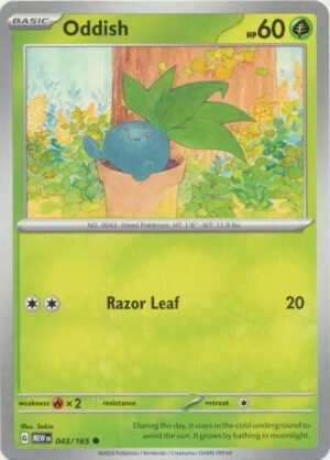 Scarlet & Violet 151 043/165 Oddish