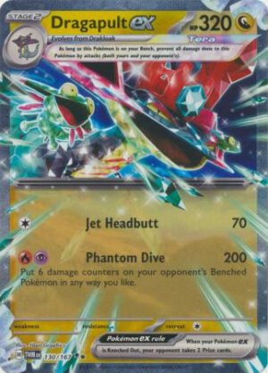 SV Twilight Masquerade 130/167 Dragapult ex (Half Art)