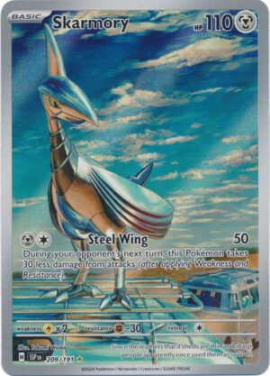 SV Surging Sparks 209/191 Skarmory (Illustration Rare)