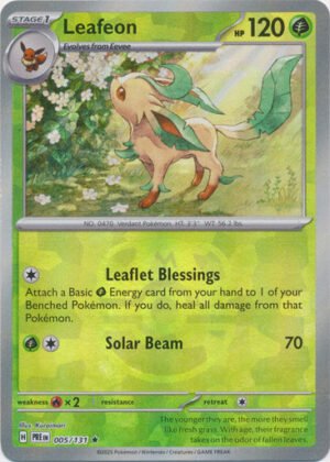 SV Prismatic Evolutions 005/131 Leafeon (MASTER BALL Pattern Holo)