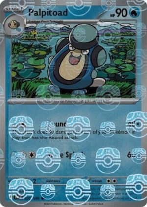 SV Black Bolt 020/086 Palpitoad (MASTER BALL Reverse Holo)