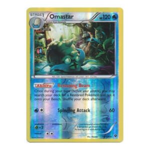 XY Fates Collide 18/124 Omastar (Reverse Holo)