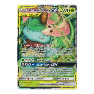 SM Cosmic Eclipse 001/236 Venusaur & Snivy GX (Tag Team Half Art)