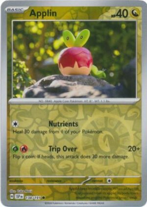 SV Surging Sparks 138/191 Applin (Reverse Holo)