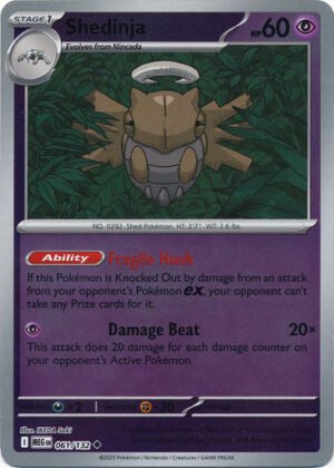 Mega Evolution 061/132 Shedinja (Reverse Holo)