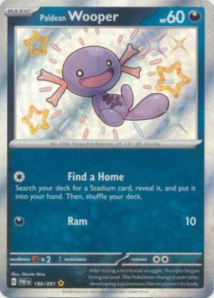 SV Paldean Fates 180/091 Paldean Wooper (Holo Shiny)
