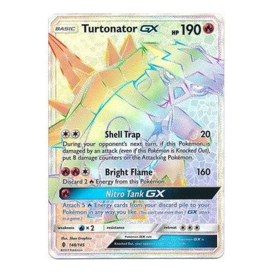 SM Guardians Rising 148/145 Turtonator GX (Rainbow Rare)