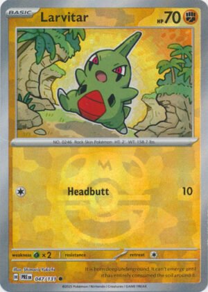 SV Prismatic Evolutions 047/131 Larvitar (MASTER BALL Pattern Holo)