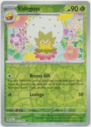 SV Stellar Crown 011/142 Eldegoss (Reverse Holo)