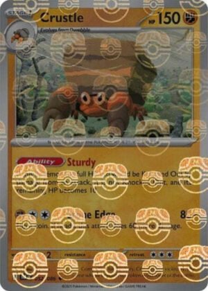 SV Black Bolt 052/086 Crustle (MASTER BALL Reverse Holo)