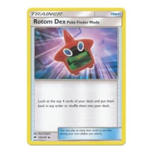 SM Burning Shadows 122/147 Rotom Dex Poke-Finder Mode