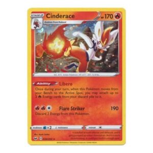 Sword & Shield (Base) 034/202 Cinderace (Cosmo Holo)