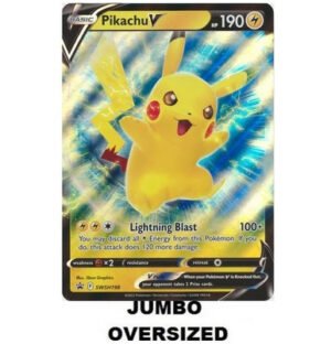 JUMBO Sword & Shield Promo SWSH198 Pikachu V