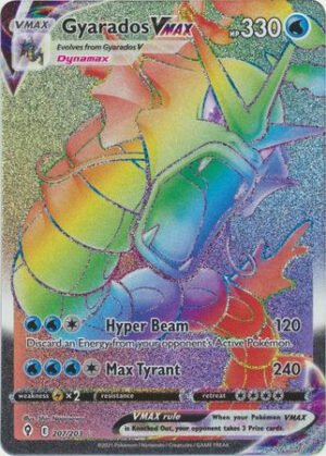 Evolving Skies 207/203 Gyarados VMAX (Rainbow Rare)
