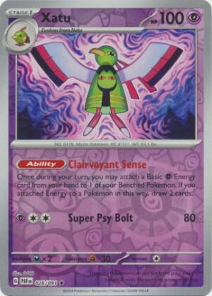SV Paldean Fates 026/091 Xatu (Reverse Holo)