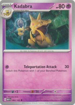 Scarlet & Violet 151 064/165 Kadabra (Non-Holo)