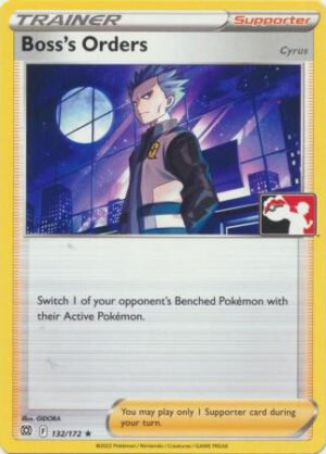 Brilliant Stars 132/172 Boss's Orders [Cyrus] (Prize Pack League Promo Non-Holo)