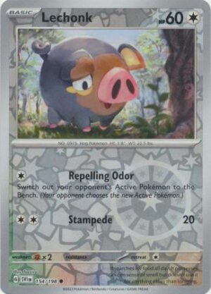 Scarlet & Violet (Base Set) 154/198 Lechonk (Reverse Holo)