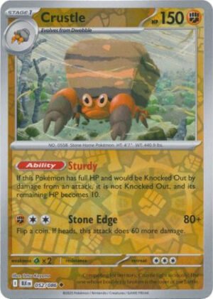 SV Black Bolt 052/086 Crustle (Reverse Holo)