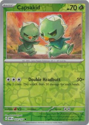 SV Obsidian Flames 024/197 Capsakid (Reverse Holo)