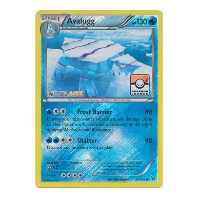 XY Flashfire 31/106 Avalugg (League Promo 4th place)