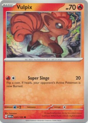 Scarlet & Violet 151 037/165 Vulpix