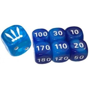SWSH Battle Styles: Blue (Translucent) & Blue (Small) Dice