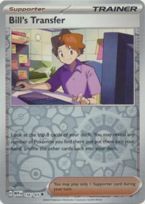 Scarlet & Violet 151 156/165 Bill's Transfer (Reverse Holo)