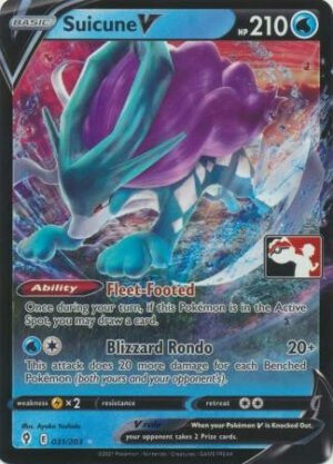 Evolving Skies 031/203 Suicune V (Prize Pack League Promo)