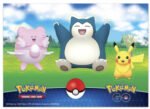 Pokemon Sticker Pokemon GO: Blissey, Snorlax, and Pikachu