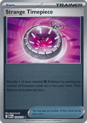 Mega Evolution 128/132 Strange Timepiece (Reverse Holo)