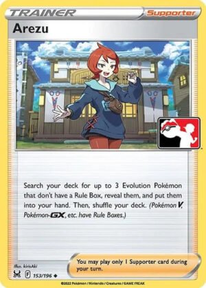 SWSH Lost Origin 153/196 Arezu (Prize Pack League Promo Non-Holo)