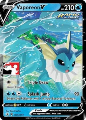 Sword & Shield Promo SWSH150 Vaporeon V (Prize Pack League Promo)