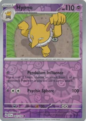 Scarlet & Violet (Base Set) 083/198 Hypno (Reverse Holo)