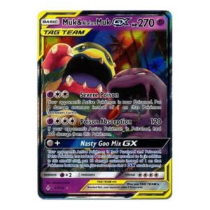 SM Unbroken Bonds 061/214 Muk & Alolan Muk GX (Tag Team Half Art)