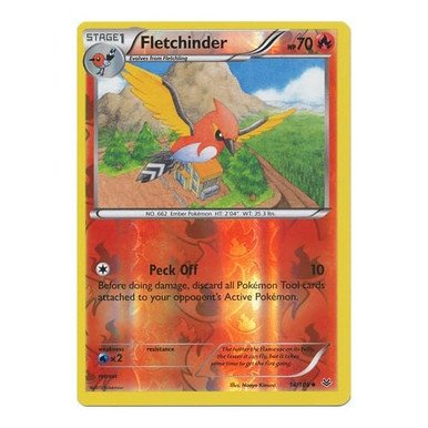 XY Roaring Skies 14/108 Fletchinder (Reverse Holo)