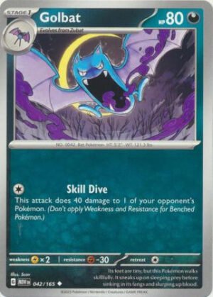 Scarlet & Violet 151 042/165 Golbat