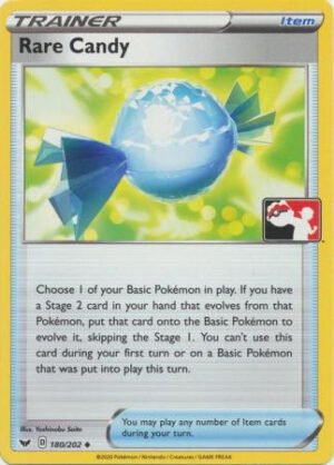 Sword & Shield (Base) 180/202 Rare Candy (Prize Pack League Promo Non-Holo)