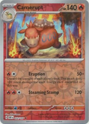 SV Obsidian Flames 032/197 Camerupt (Reverse Holo)