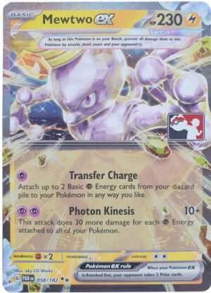 SV Paradox Rift 058/182 Mewtwo ex (Prize Pack League Promo)