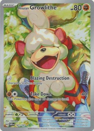 SV Twilight Masquerade 181/167 Hisuian Growlithe (Illustration Rare)