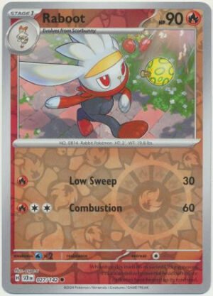 SV Stellar Crown 027/142 Raboot (Reverse Holo)
