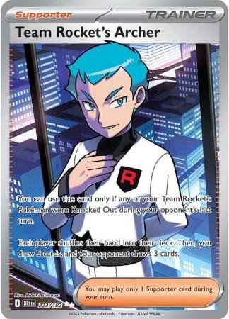 SV Destined Rivals 223/182 Team Rocket's Archer (Full Art)