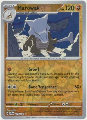 SV Stellar Crown 073/142 Marowak (Reverse Holo)