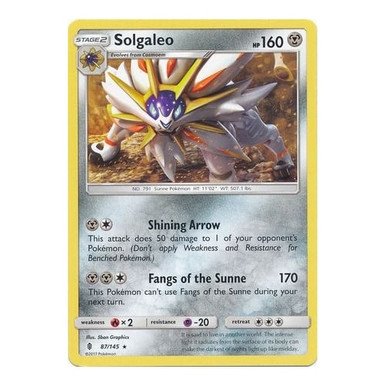 SM Guardians Rising 87/145 Solgaleo (Shatter Holo)